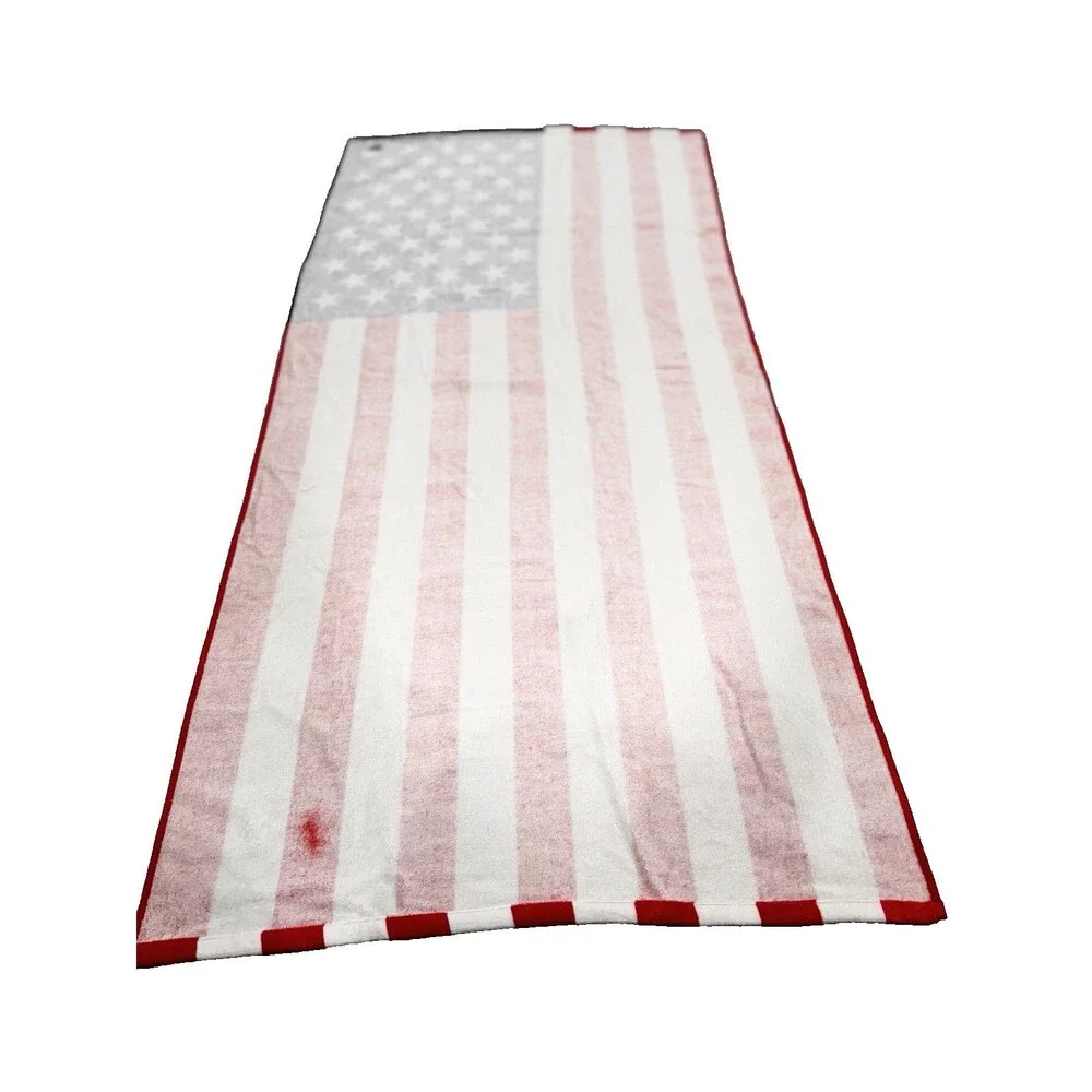 Patriotic American Flag 30 x 60 Beach Towel 100% Cotton